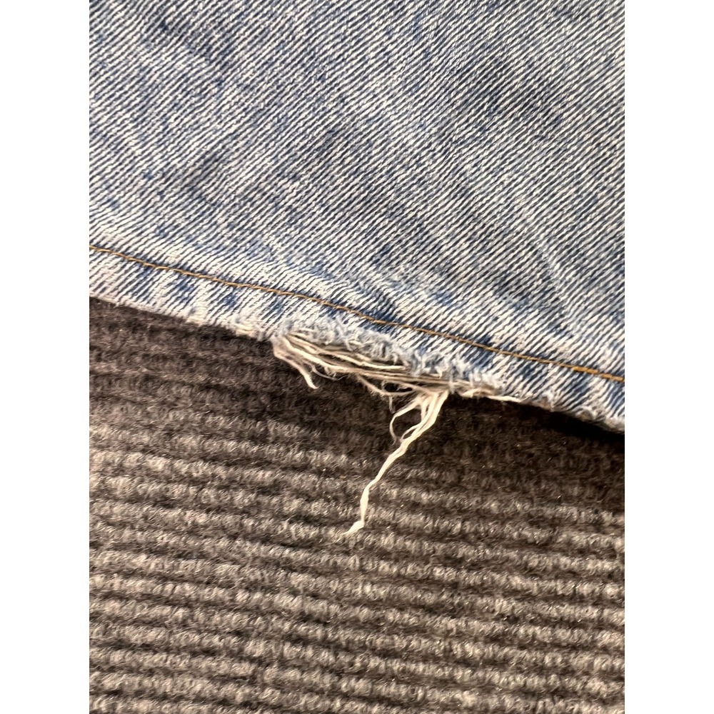 Vintage Carhartt Relaxed Fit Jeans Mens 32x34 Distressed Hem USA Workwear - Picture 12 of 16